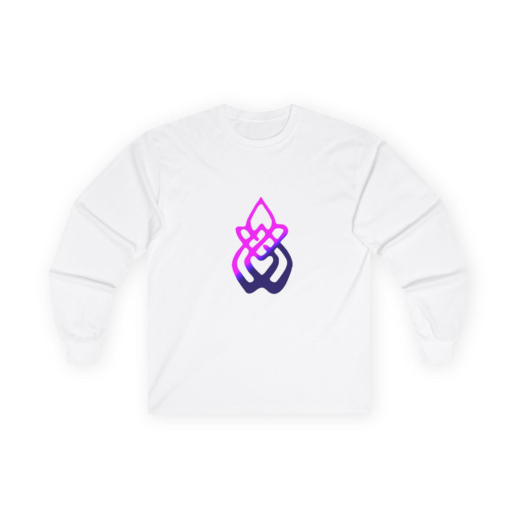 Long Sleeve Tee — Gradient Knot Logo & 'Resilient Strong Determined' Back - S & M Design Studios