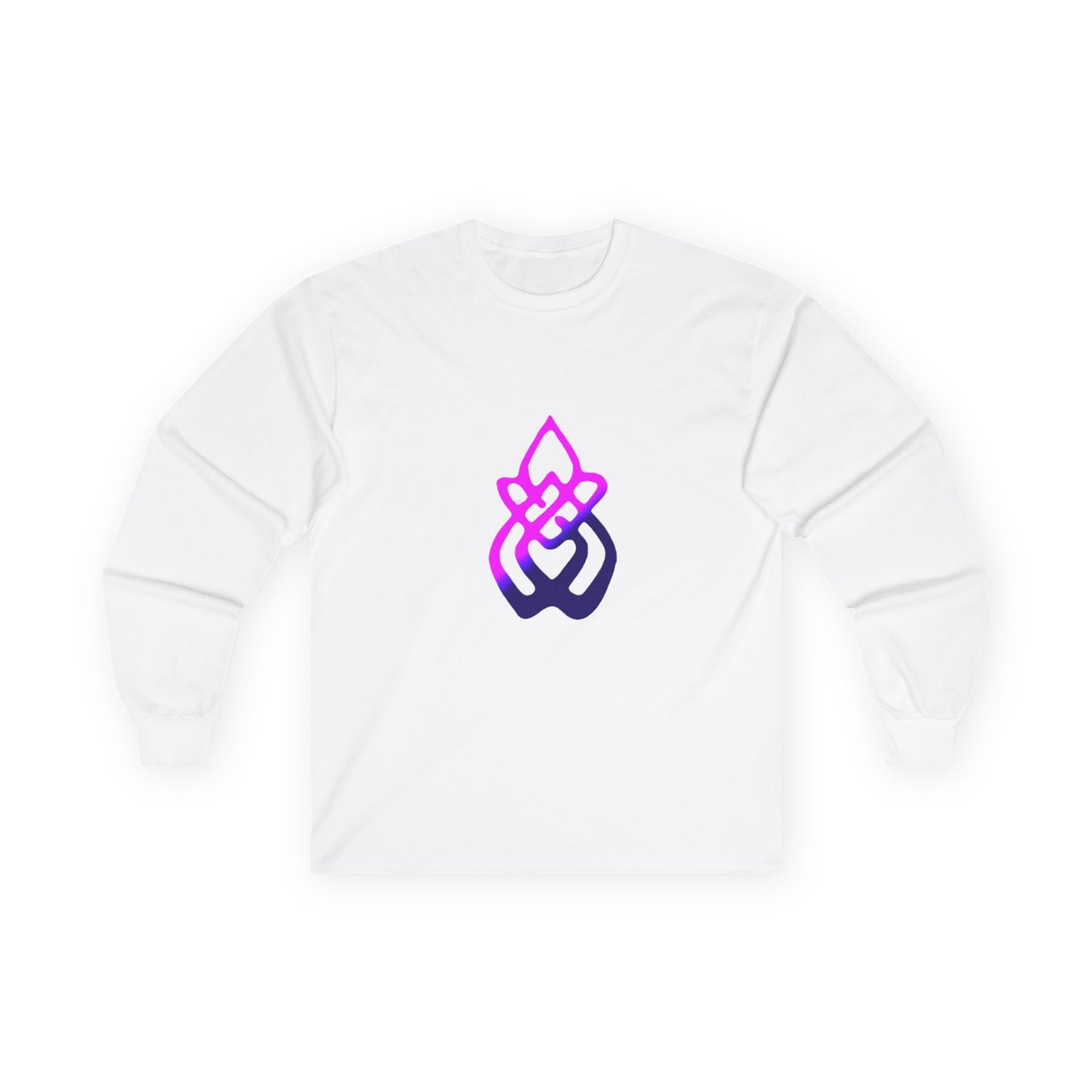 Long Sleeve Tee — Gradient Knot Logo & 'Resilient Strong Determined' Back - S & M Design Studios