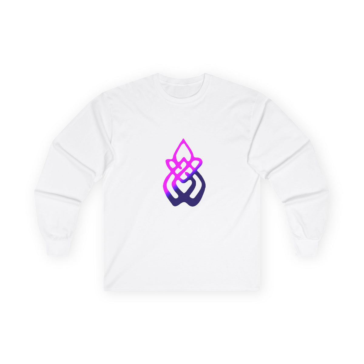 Long Sleeve Tee — Gradient Knot Logo & 'Resilient Strong Determined' Back - S & M Design Studios
