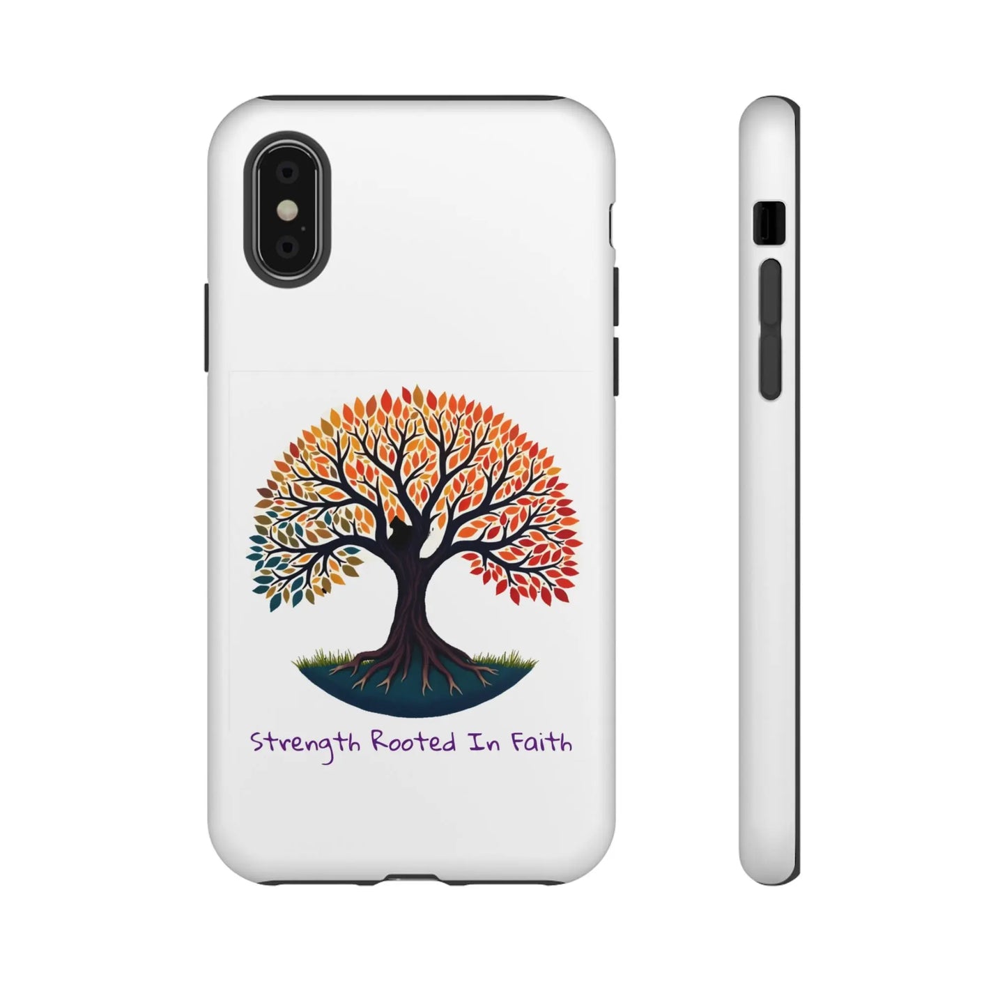 Phone Case — "Strength Rooted In Faith" Tree of Life Christian Phone Case - S & M Design Studios