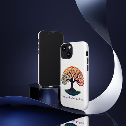 Phone Case — "Strength Rooted In Faith" Tree of Life Christian Phone Case - S & M Design Studios