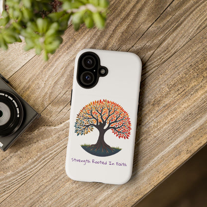 Phone Case — "Strength Rooted In Faith" Tree of Life Christian Phone Case - S & M Design Studios
