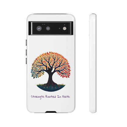 Phone Case — "Strength Rooted In Faith" Tree of Life Christian Phone Case - S & M Design Studios
