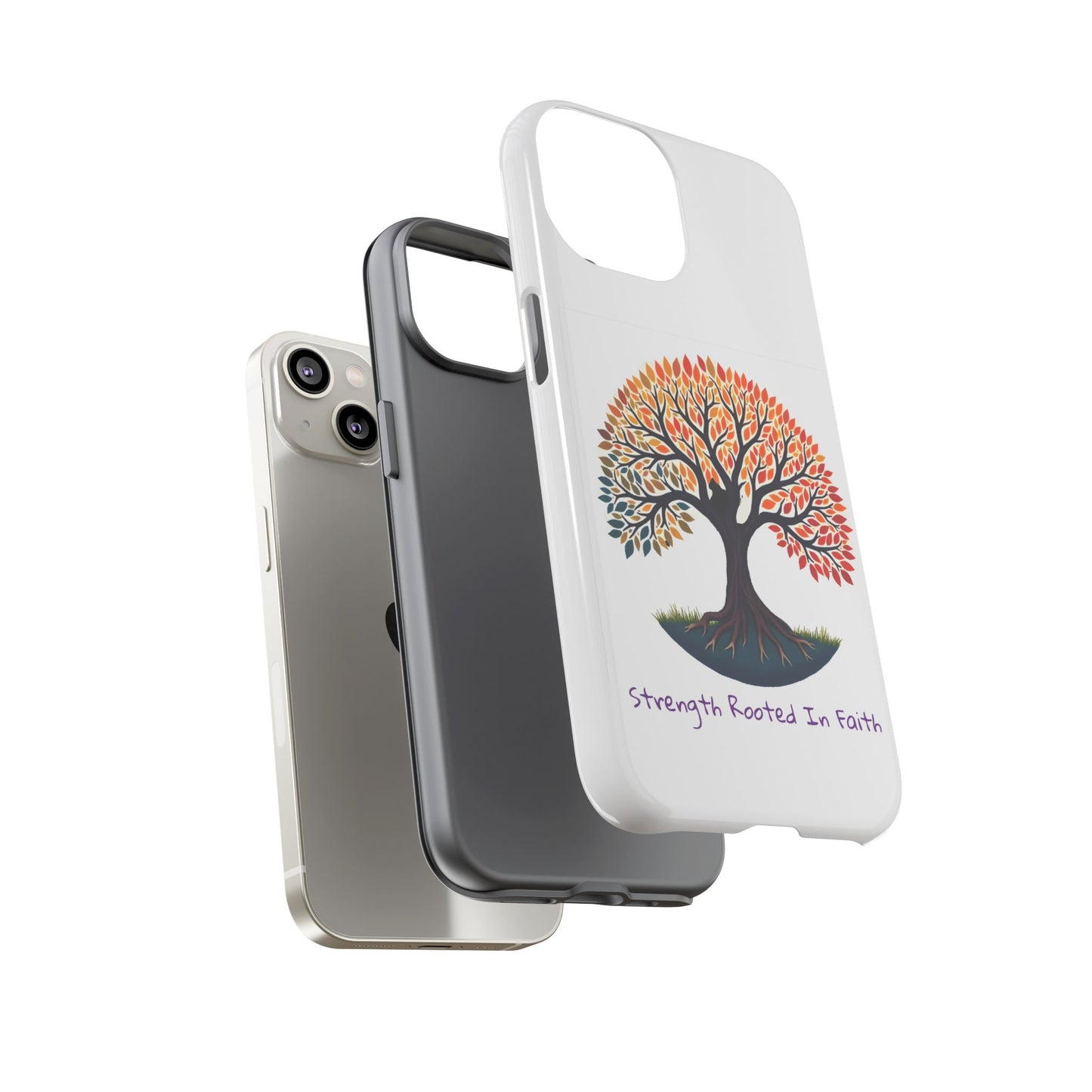 Phone Case — "Strength Rooted In Faith" Tree of Life Christian Phone Case - S & M Design Studios