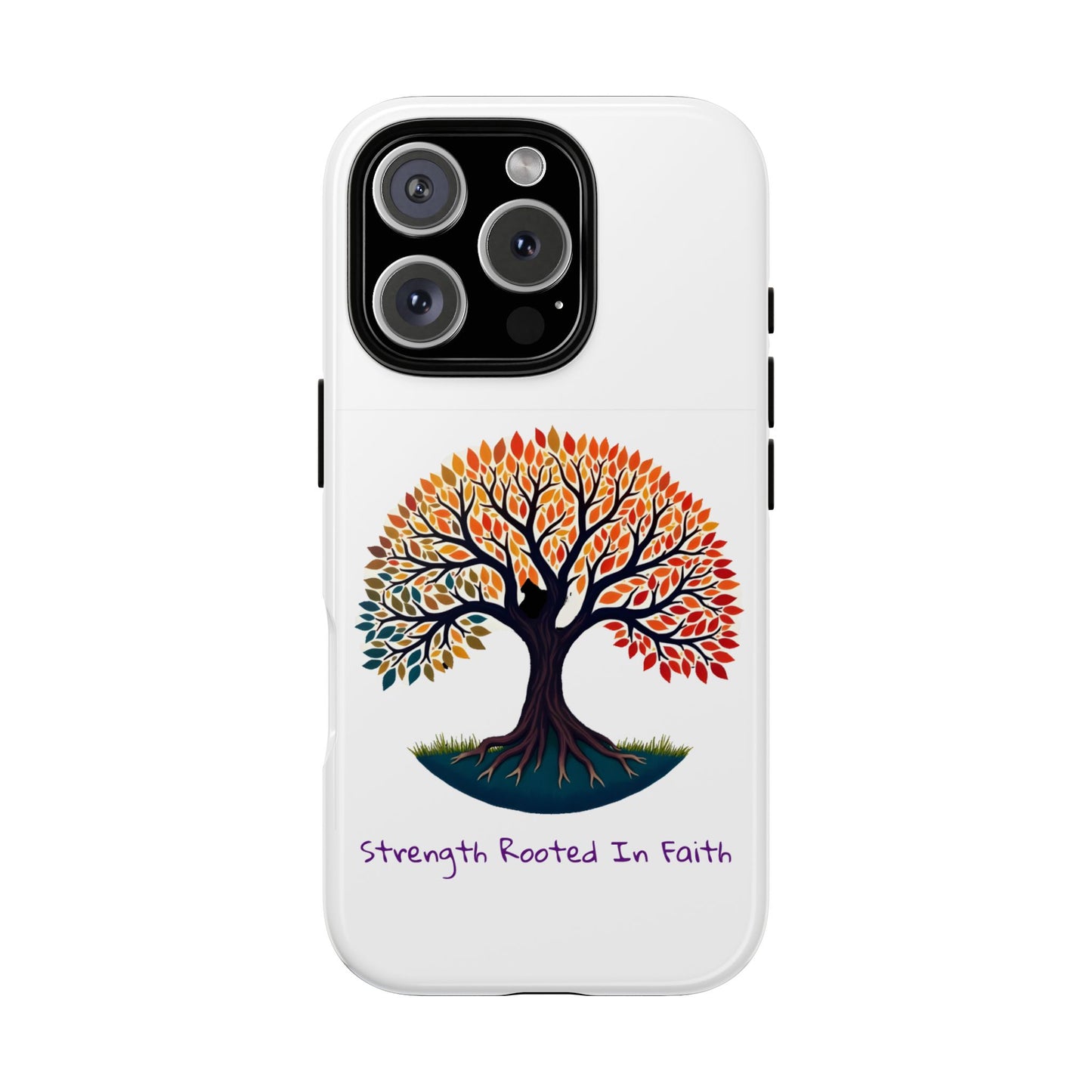 Phone Case — "Strength Rooted In Faith" Tree of Life Christian Phone Case - S & M Design Studios