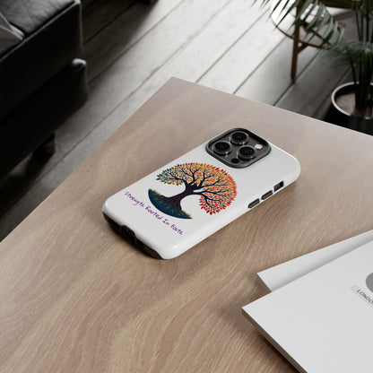 Phone Case — "Strength Rooted In Faith" Tree of Life Christian Phone Case - S & M Design Studios