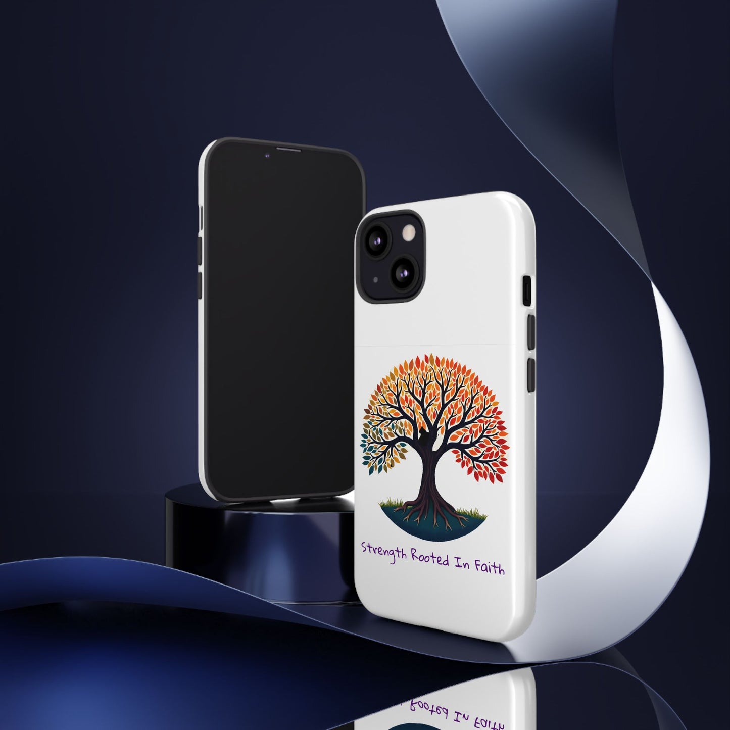Phone Case — "Strength Rooted In Faith" Tree of Life Christian Phone Case - S & M Design Studios