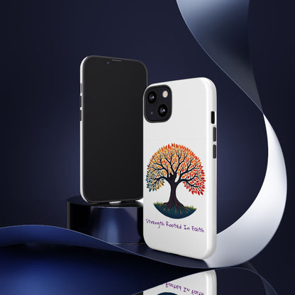 Phone Case — "Strength Rooted In Faith" Tree of Life Christian Phone Case - S & M Design Studios