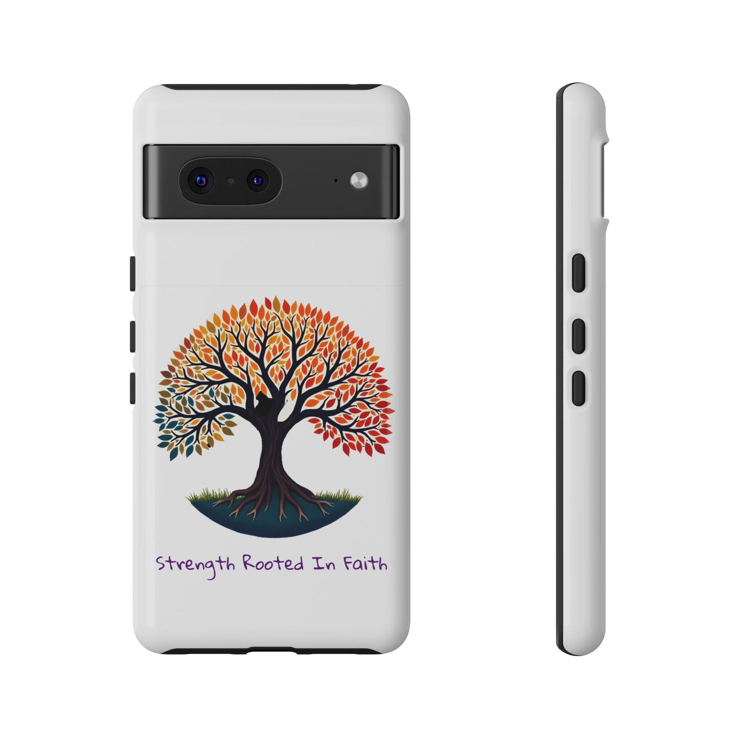 Phone Case — "Strength Rooted In Faith" Tree of Life Christian Phone Case - S & M Design Studios