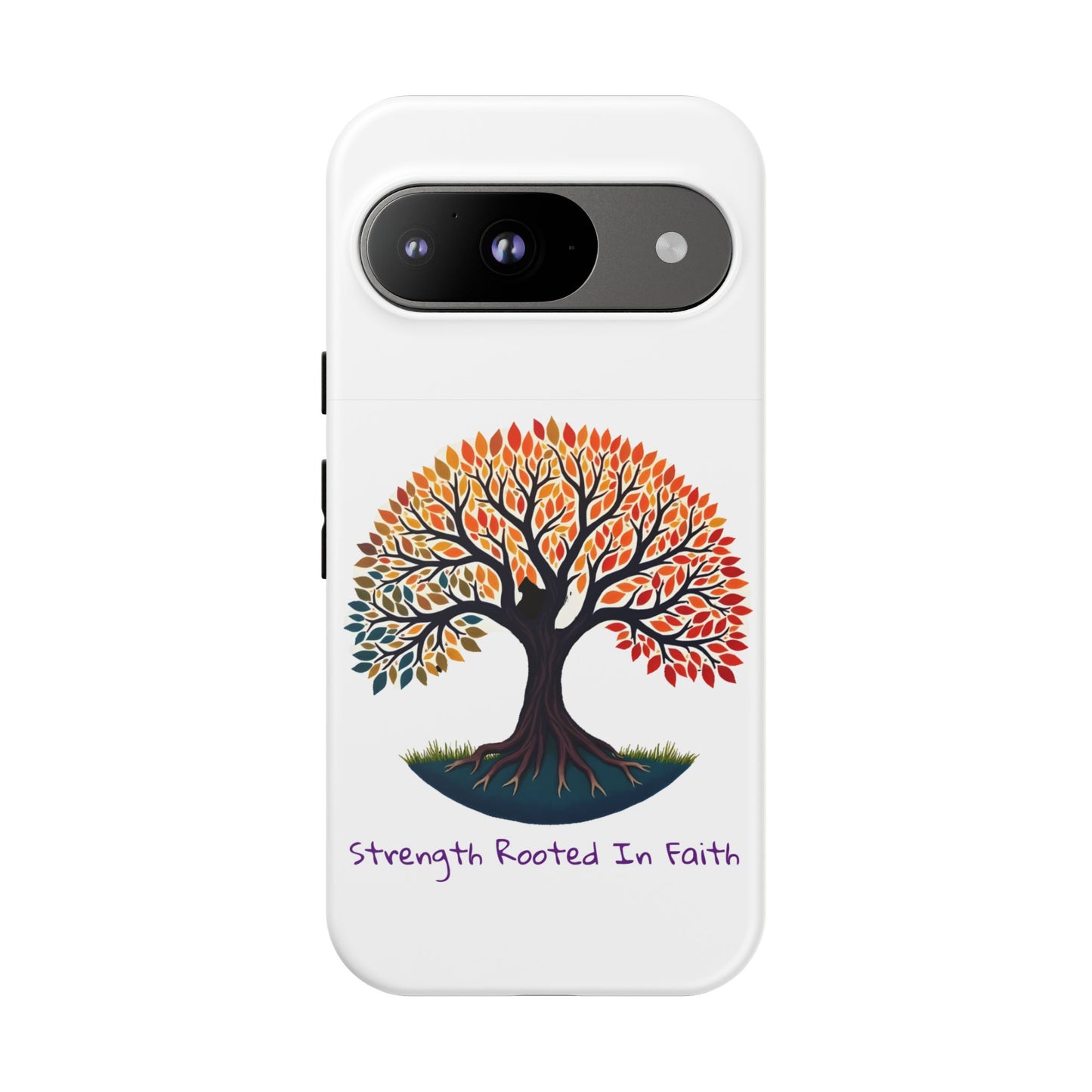 Phone Case — "Strength Rooted In Faith" Tree of Life Christian Phone Case - S & M Design Studios