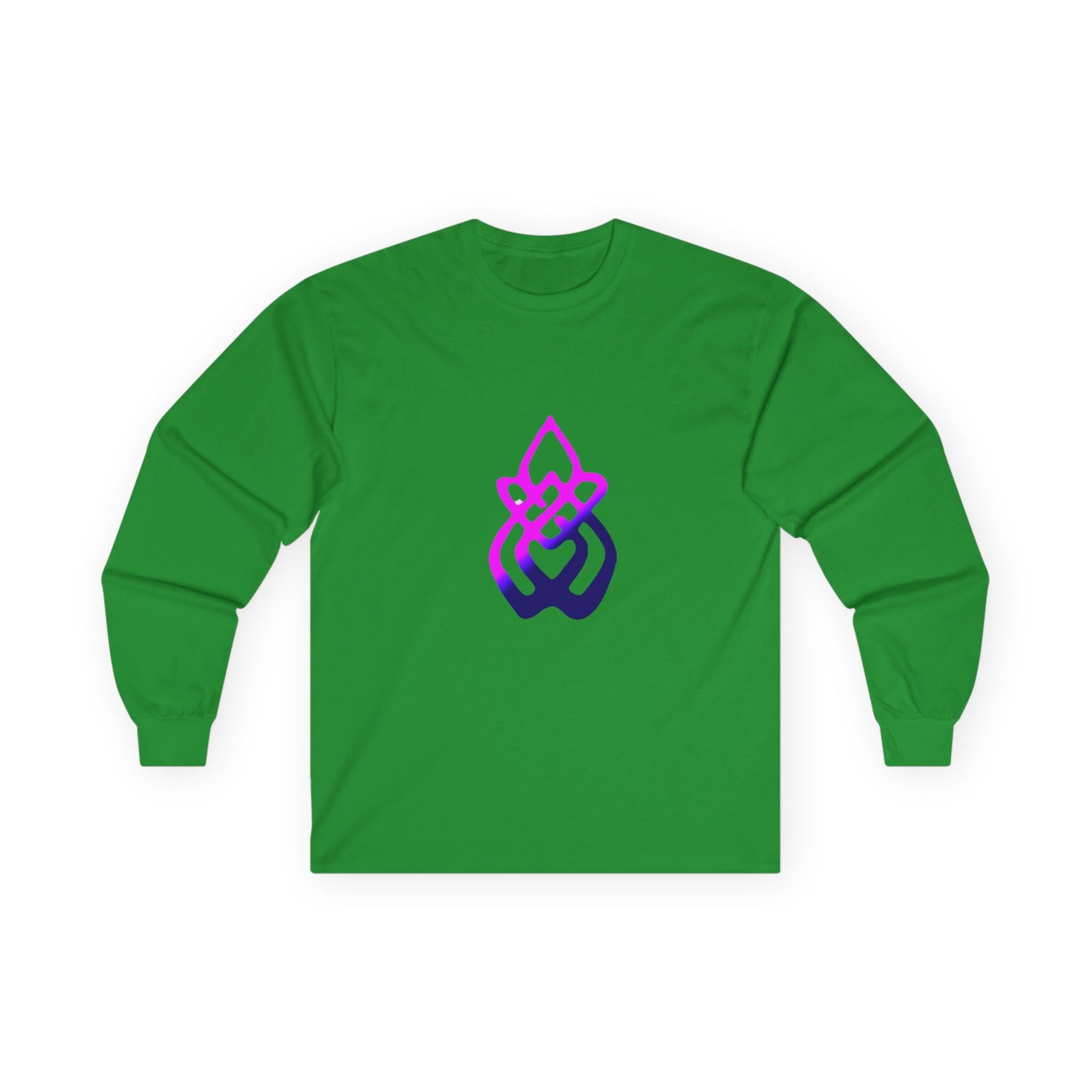 Long Sleeve Tee — Gradient Knot Logo & 'Resilient Strong Determined' Back - S & M Design Studios
