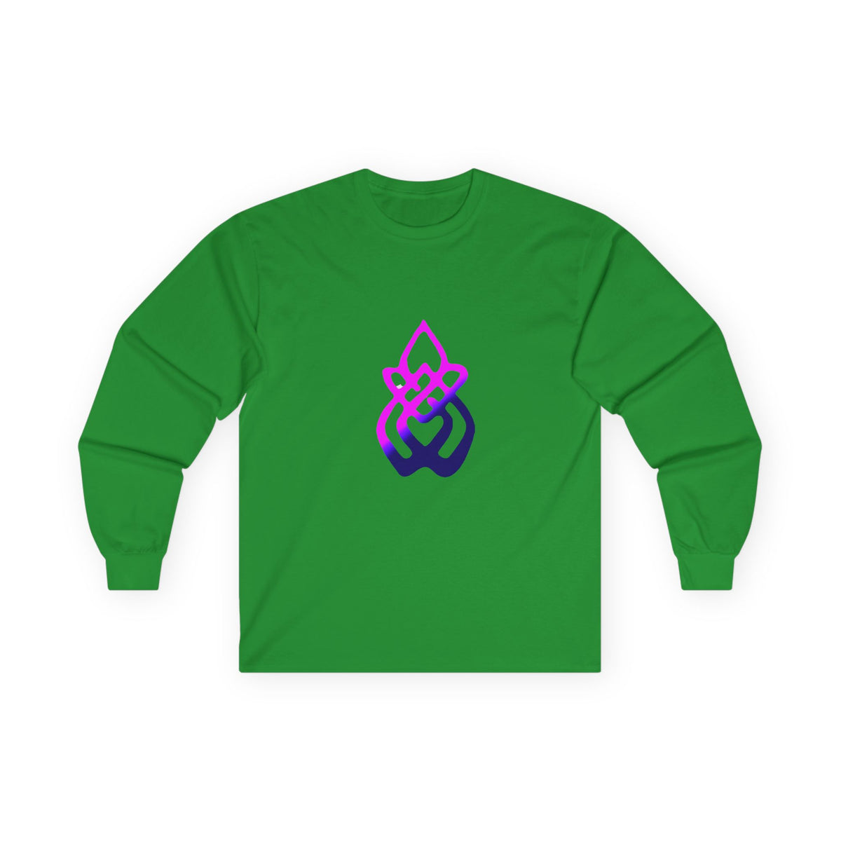 Long Sleeve Tee — Gradient Knot Logo & 'Resilient Strong Determined' Back - S & M Design Studios