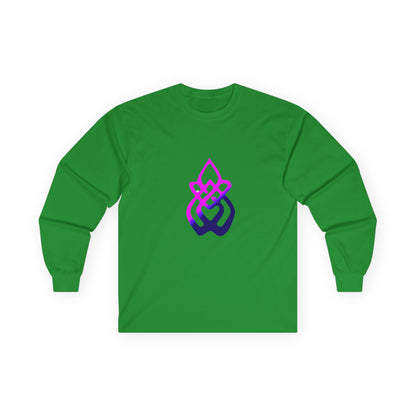 Long Sleeve Tee — Gradient Knot Logo & 'Resilient Strong Determined' Back - S & M Design Studios
