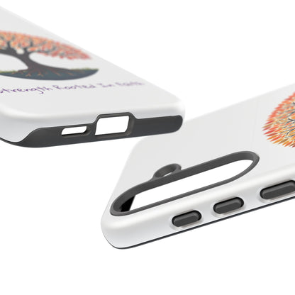 Phone Case — "Strength Rooted In Faith" Tree of Life Christian Phone Case - S & M Design Studios