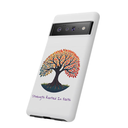 Phone Case — "Strength Rooted In Faith" Tree of Life Christian Phone Case - S & M Design Studios