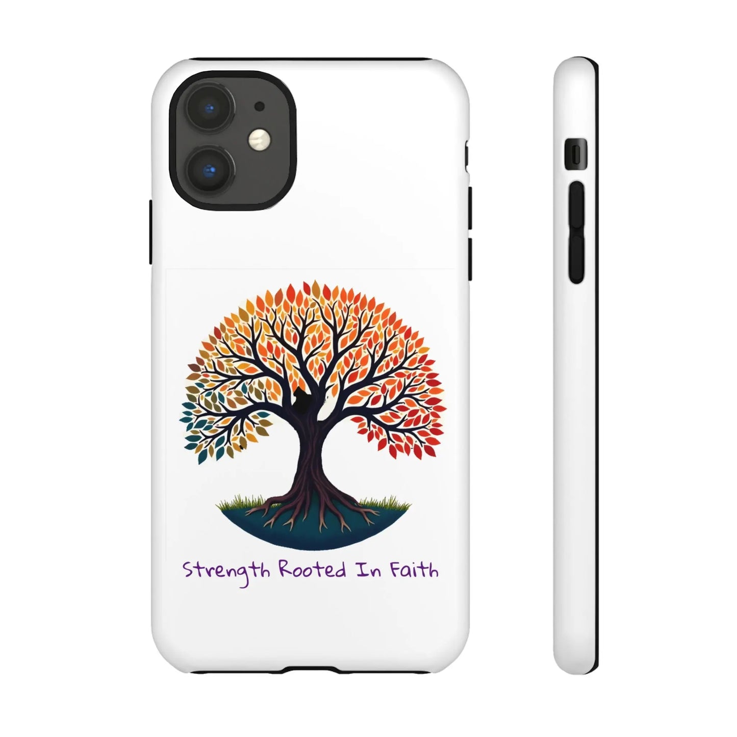 Phone Case — "Strength Rooted In Faith" Tree of Life Christian Phone Case - S & M Design Studios