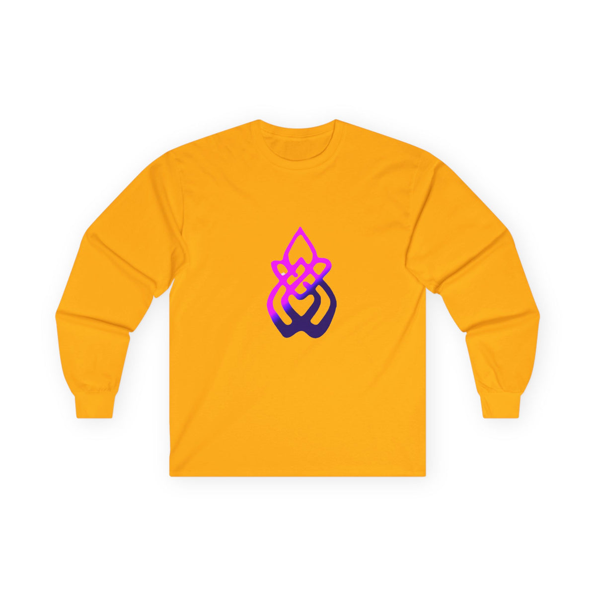 Long Sleeve Tee — Gradient Knot Logo & 'Resilient Strong Determined' Back - S & M Design Studios