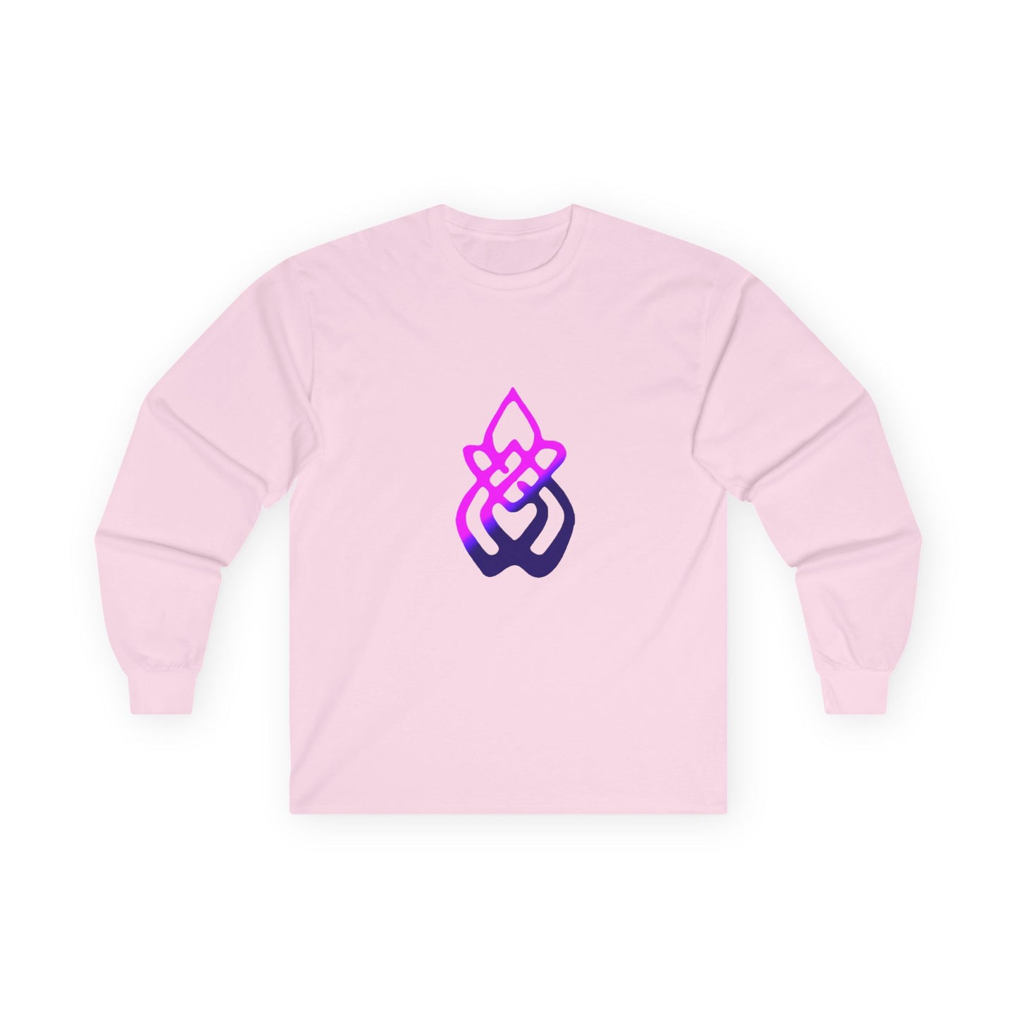 Long Sleeve Tee — Gradient Knot Logo & 'Resilient Strong Determined' Back - S & M Design Studios