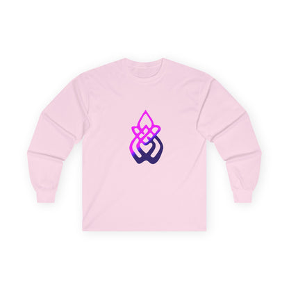 Long Sleeve Tee — Gradient Knot Logo & 'Resilient Strong Determined' Back - S & M Design Studios