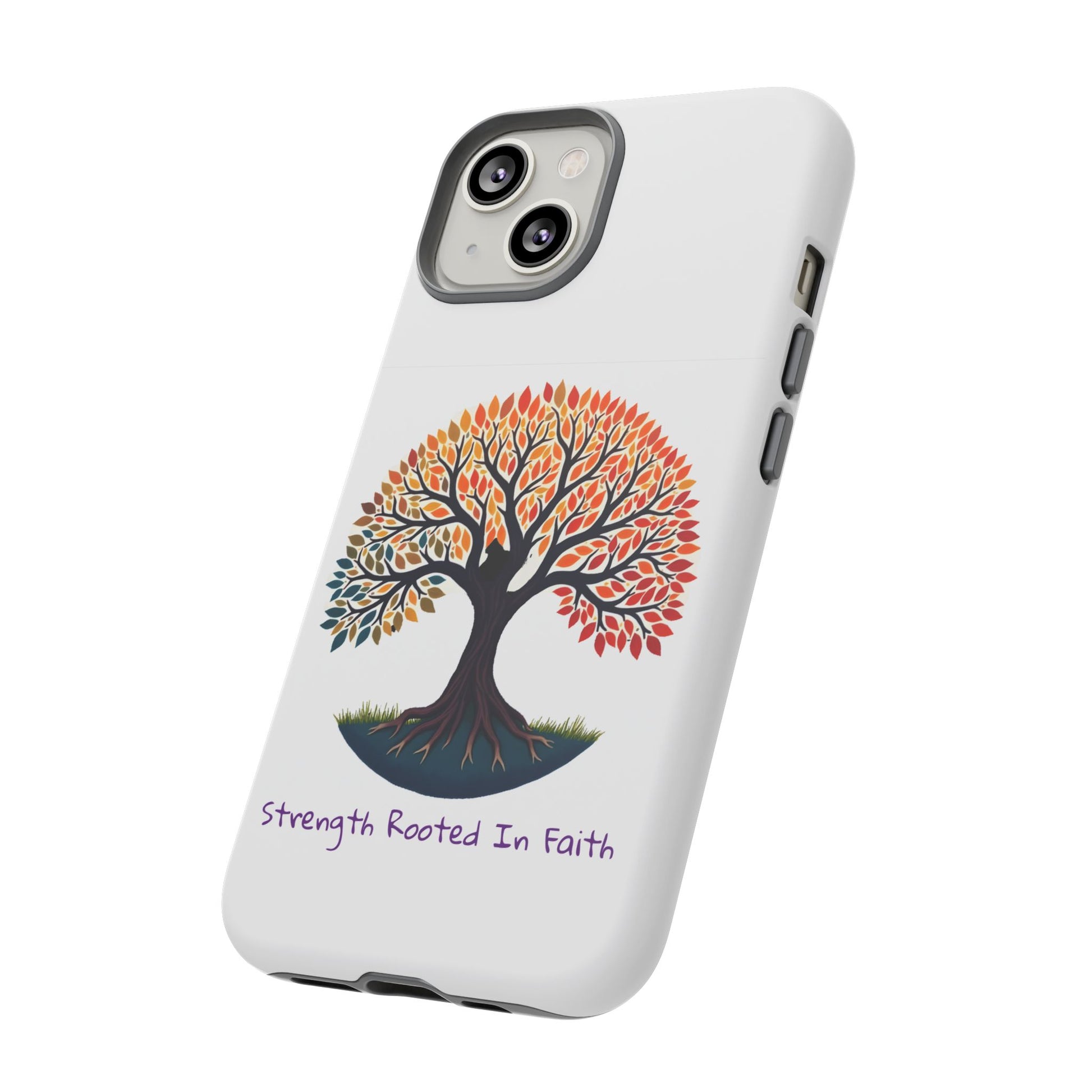 Phone Case — "Strength Rooted In Faith" Tree of Life Christian Phone Case - S & M Design Studios