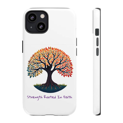 Phone Case — "Strength Rooted In Faith" Tree of Life Christian Phone Case - S & M Design Studios