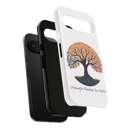 Phone Case — "Strength Rooted In Faith" Tree of Life Christian Phone Case - S & M Design Studios