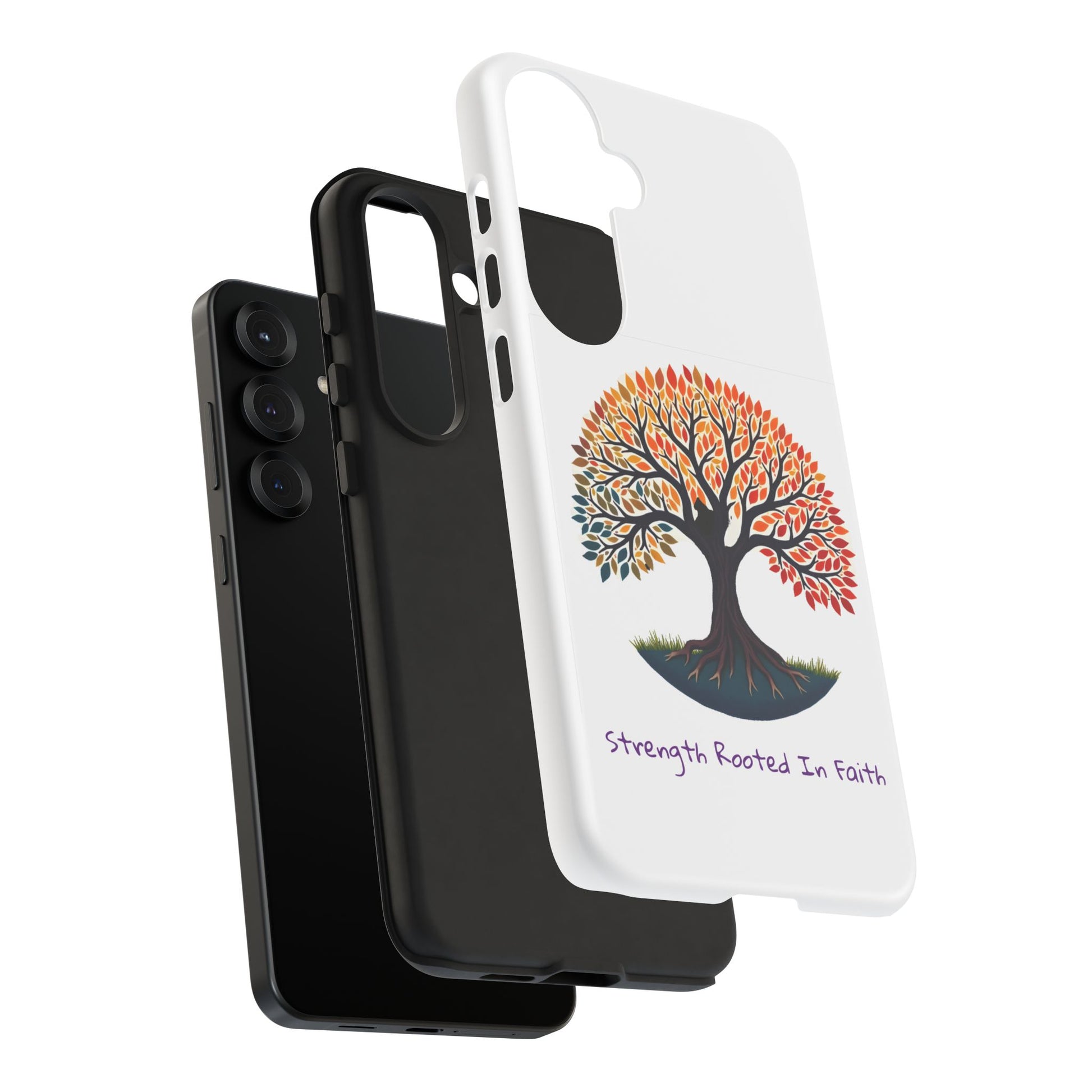 Phone Case — "Strength Rooted In Faith" Tree of Life Christian Phone Case - S & M Design Studios