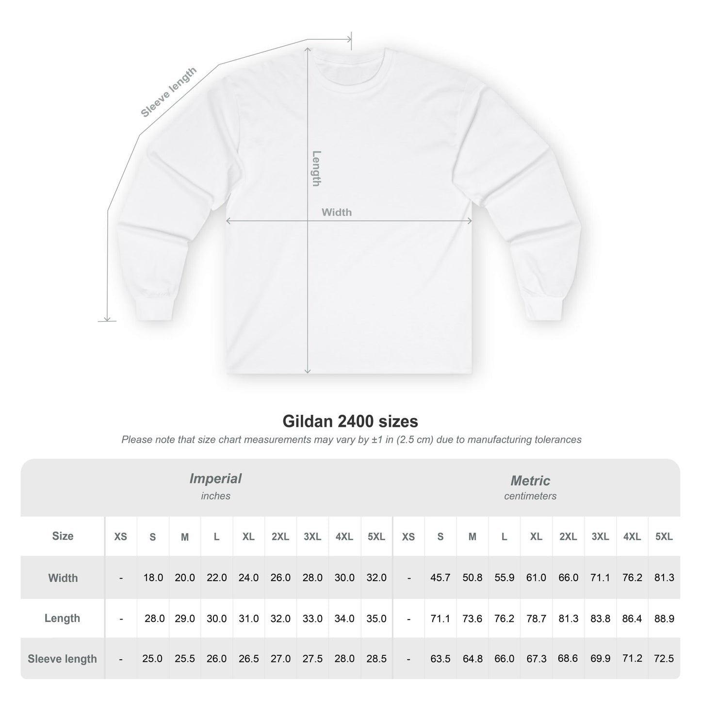 Long Sleeve Tee — Gradient Knot Logo & 'Resilient Strong Determined' Back - S & M Design Studios