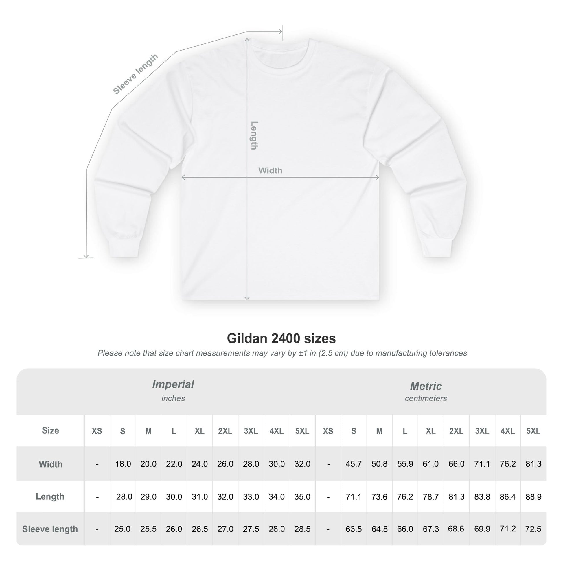 Long Sleeve Tee — Gradient Knot Logo & 'Resilient Strong Determined' Back - S & M Design Studios