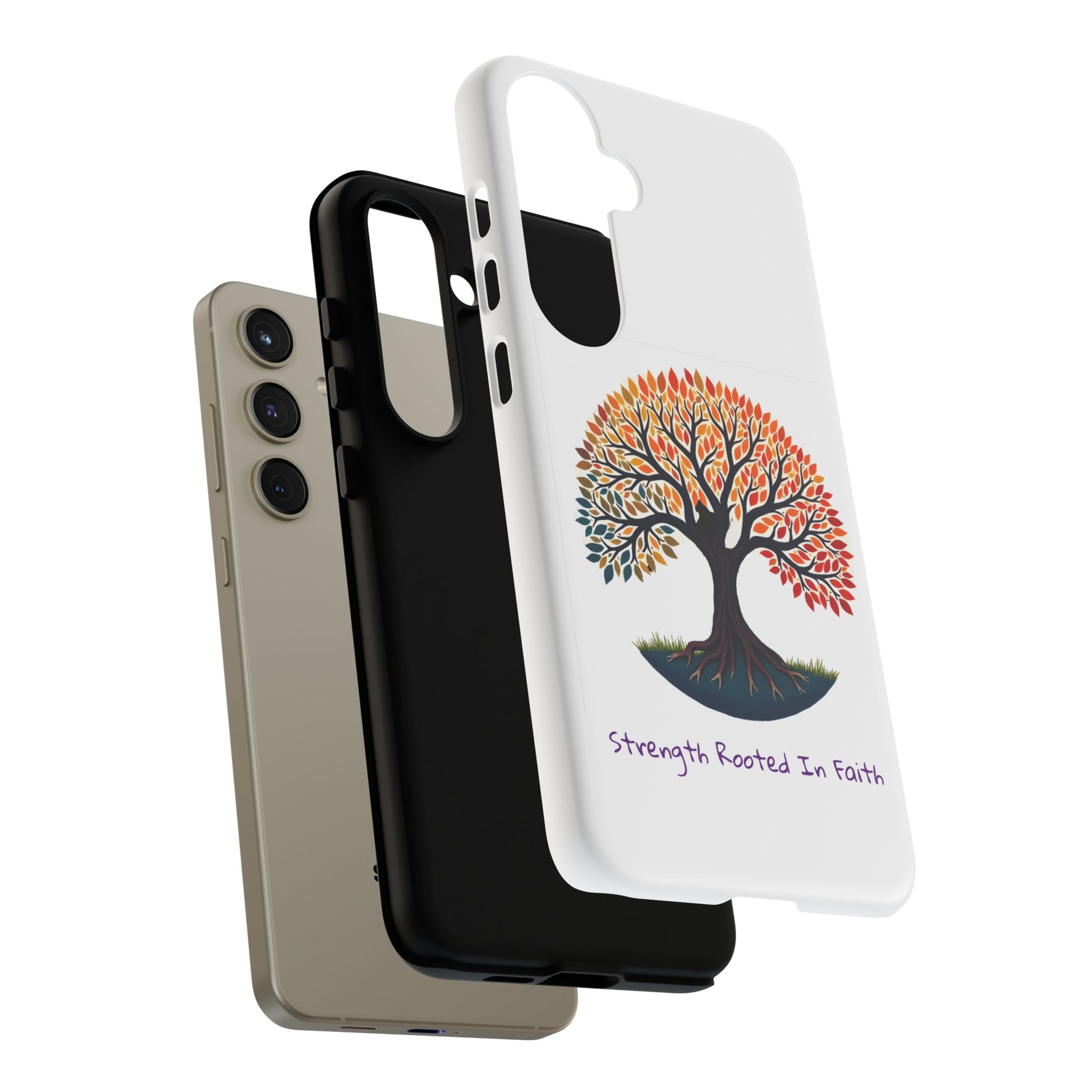 Phone Case — "Strength Rooted In Faith" Tree of Life Christian Phone Case - S & M Design Studios