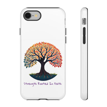 Phone Case — "Strength Rooted In Faith" Tree of Life Christian Phone Case - S & M Design Studios