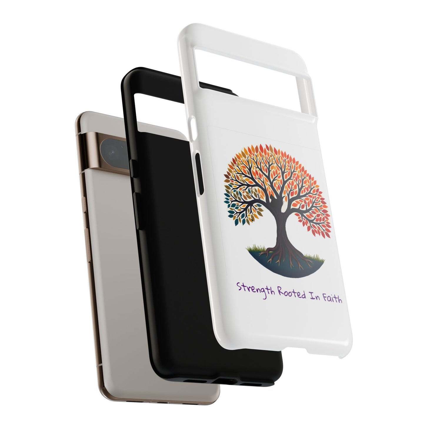 Phone Case — "Strength Rooted In Faith" Tree of Life Christian Phone Case - S & M Design Studios