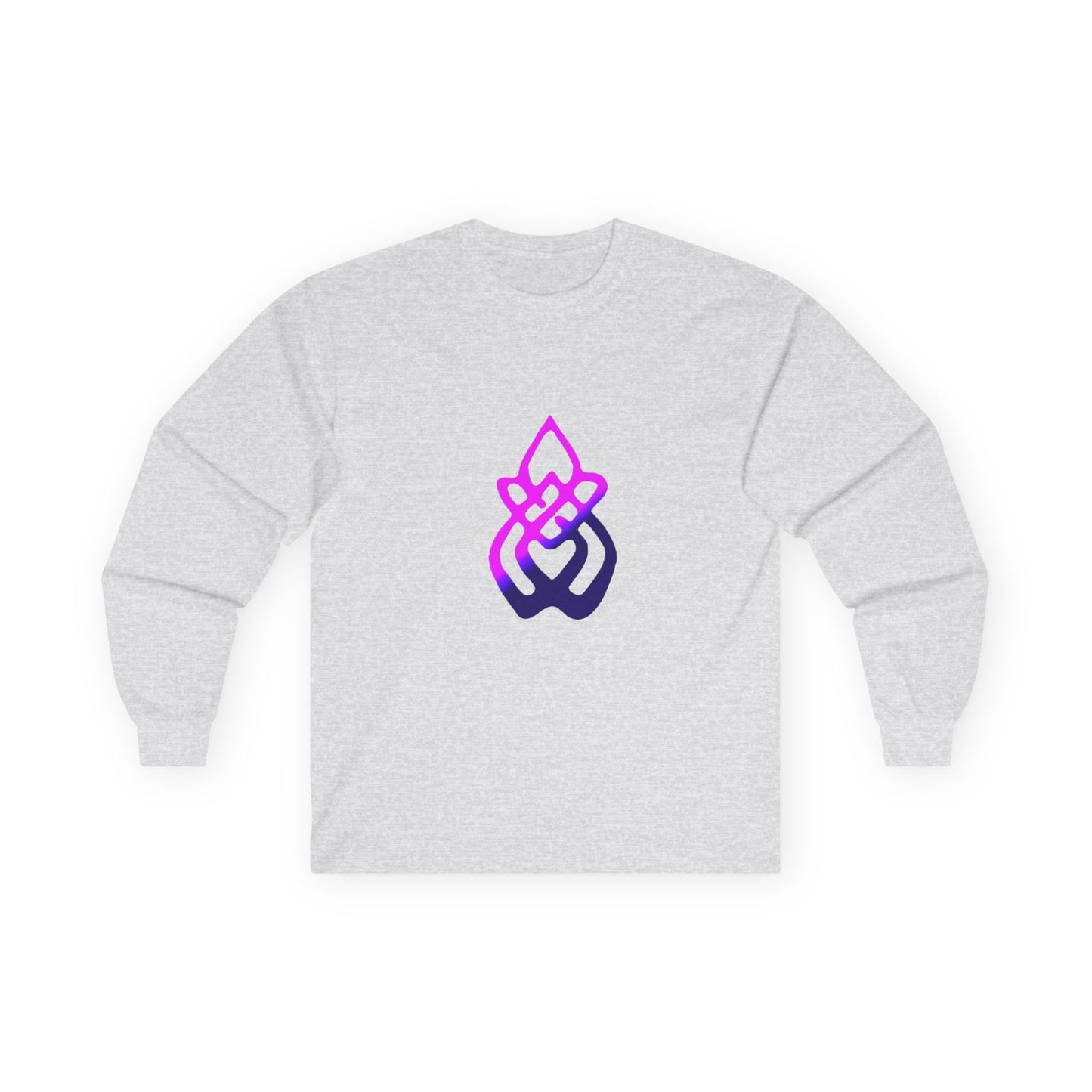 Long Sleeve Tee — Gradient Knot Logo & 'Resilient Strong Determined' Back - S & M Design Studios