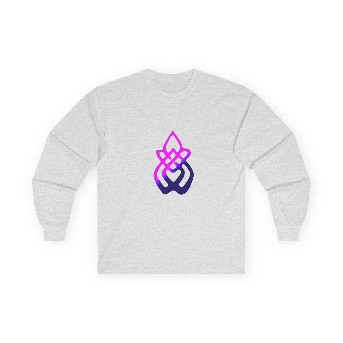 Long Sleeve Tee — Gradient Knot Logo & 'Resilient Strong Determined' Back - S & M Design Studios