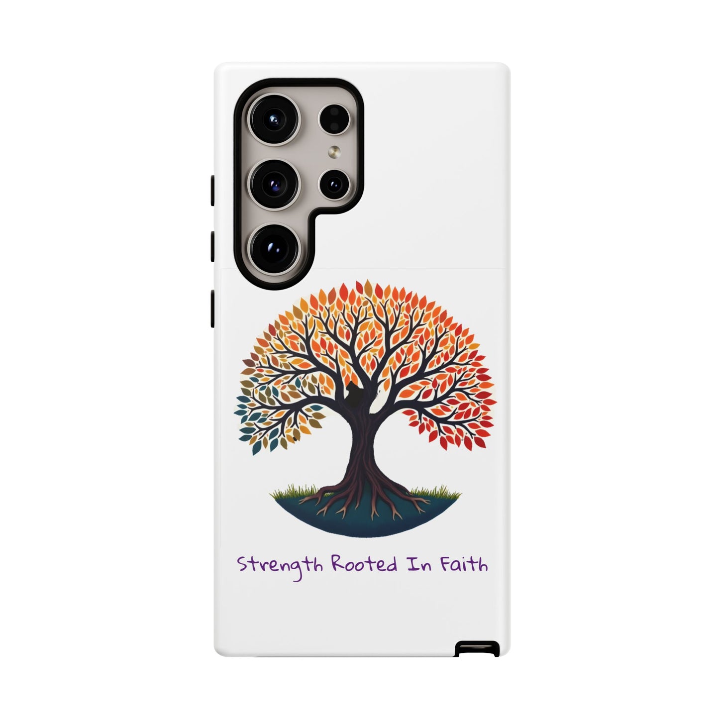 Phone Case — "Strength Rooted In Faith" Tree of Life Christian Phone Case - S & M Design Studios