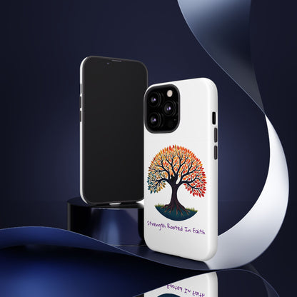 Phone Case — "Strength Rooted In Faith" Tree of Life Christian Phone Case - S & M Design Studios