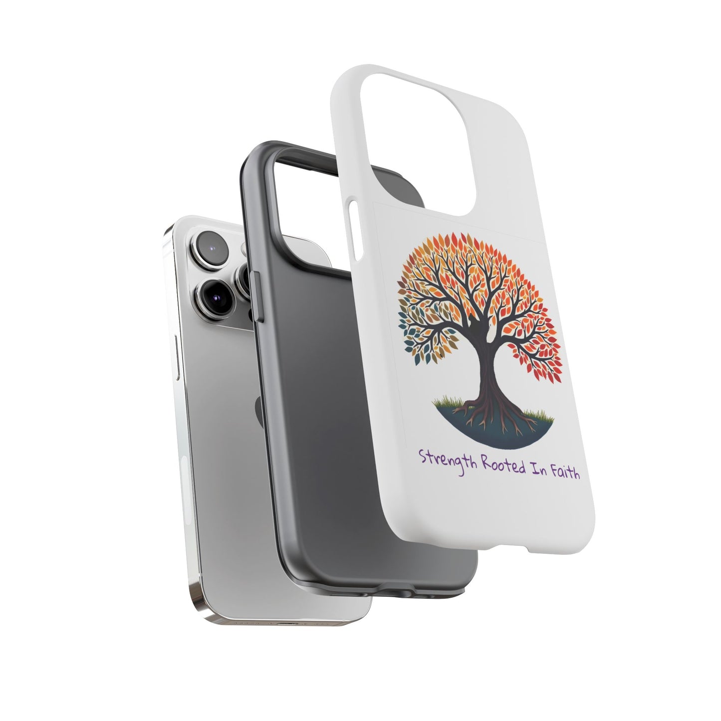 Phone Case — "Strength Rooted In Faith" Tree of Life Christian Phone Case - S & M Design Studios