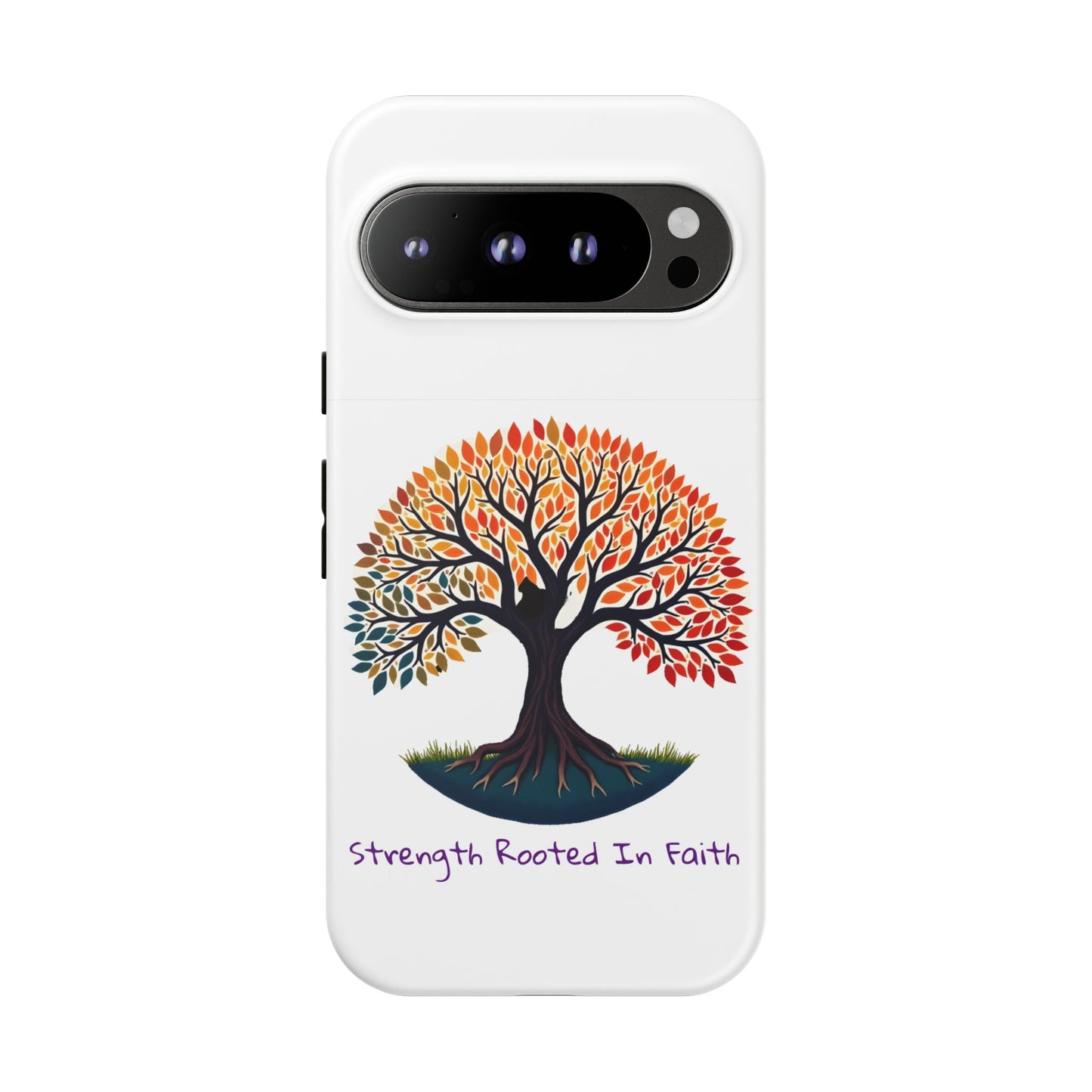 Phone Case — "Strength Rooted In Faith" Tree of Life Christian Phone Case - S & M Design Studios