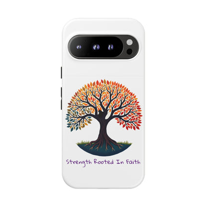 Phone Case — "Strength Rooted In Faith" Tree of Life Christian Phone Case - S & M Design Studios