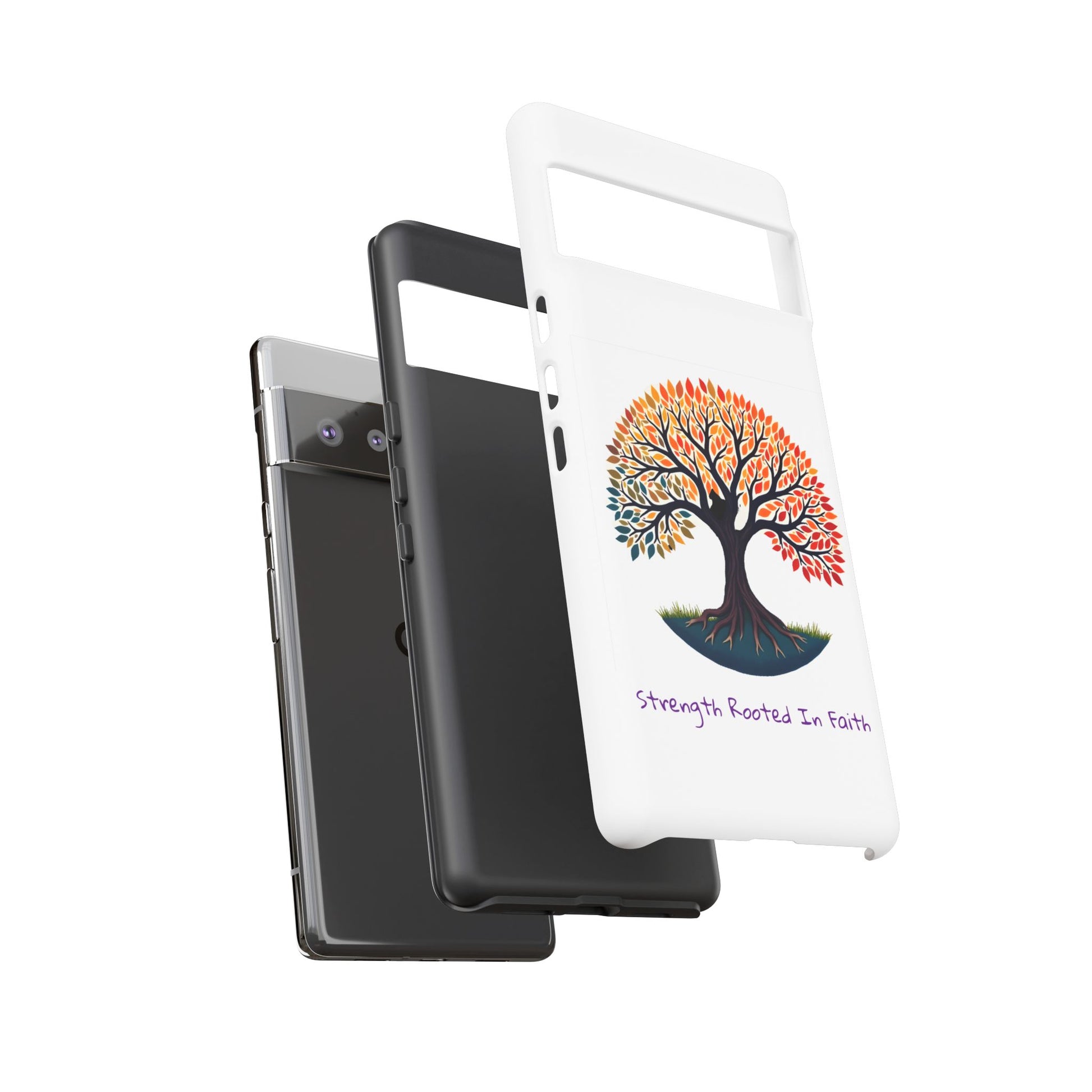 Phone Case — "Strength Rooted In Faith" Tree of Life Christian Phone Case - S & M Design Studios