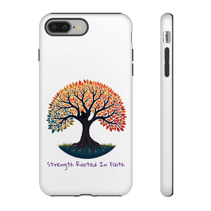 Phone Case — "Strength Rooted In Faith" Tree of Life Christian Phone Case - S & M Design Studios