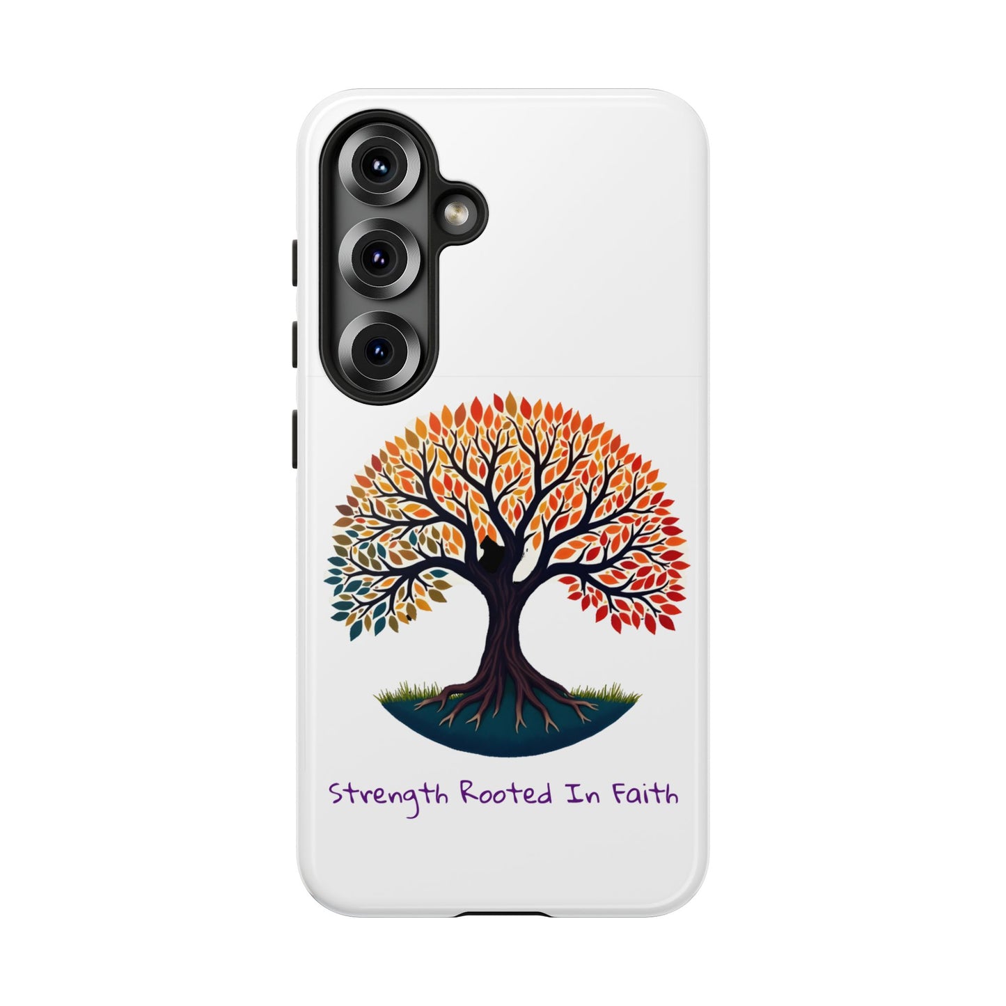 Phone Case — "Strength Rooted In Faith" Tree of Life Christian Phone Case - S & M Design Studios