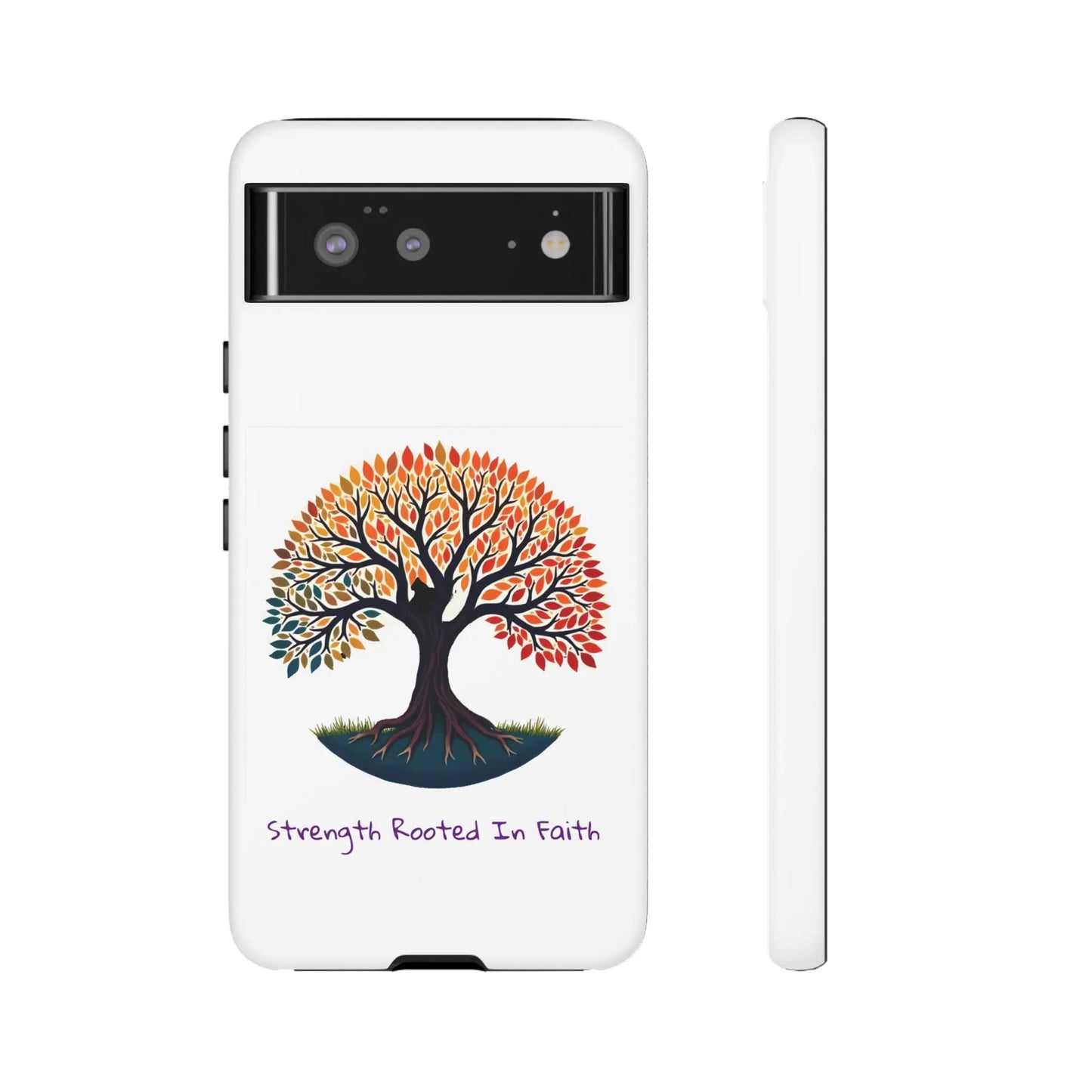 Phone Case — "Strength Rooted In Faith" Tree of Life Christian Phone Case - S & M Design Studios