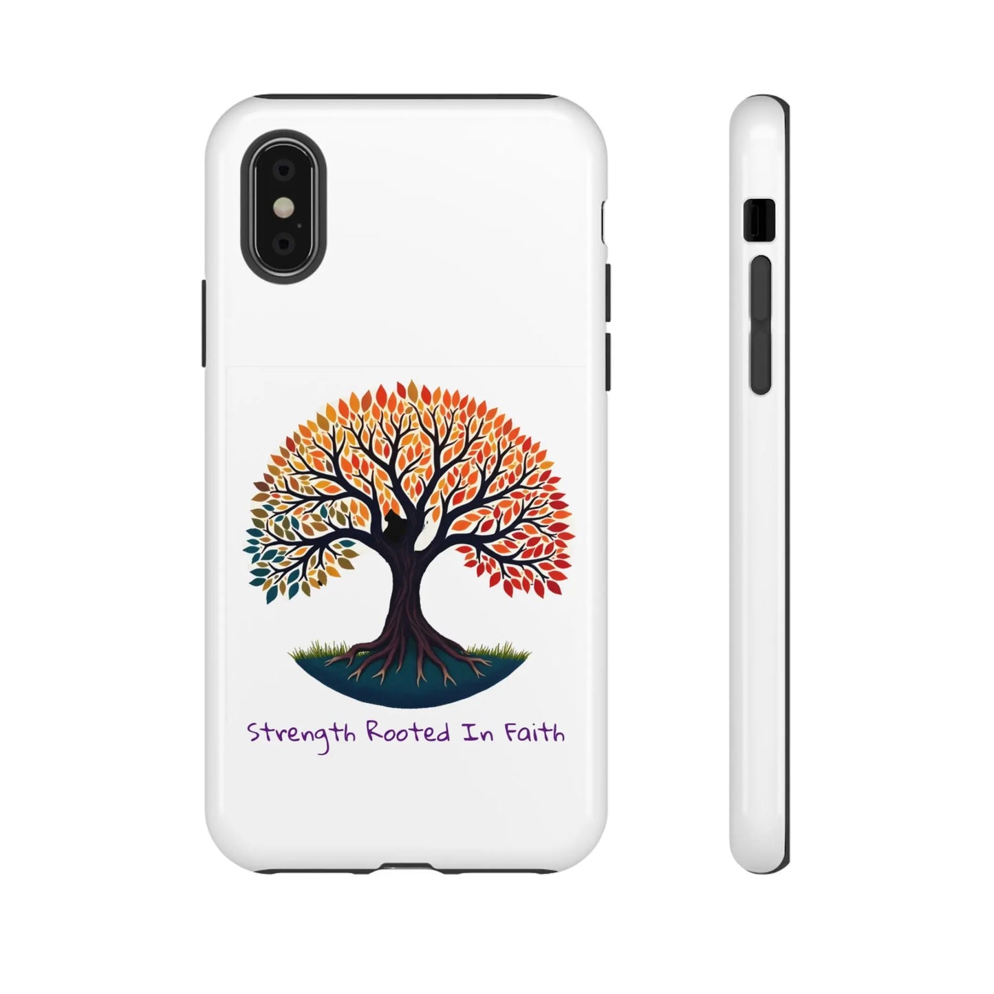 Phone Case — "Strength Rooted In Faith" Tree of Life Christian Phone Case - S & M Design Studios