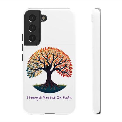 Phone Case — "Strength Rooted In Faith" Tree of Life Christian Phone Case - S & M Design Studios