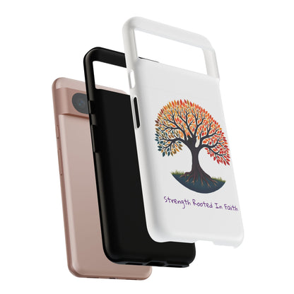 Phone Case — "Strength Rooted In Faith" Tree of Life Christian Phone Case - S & M Design Studios