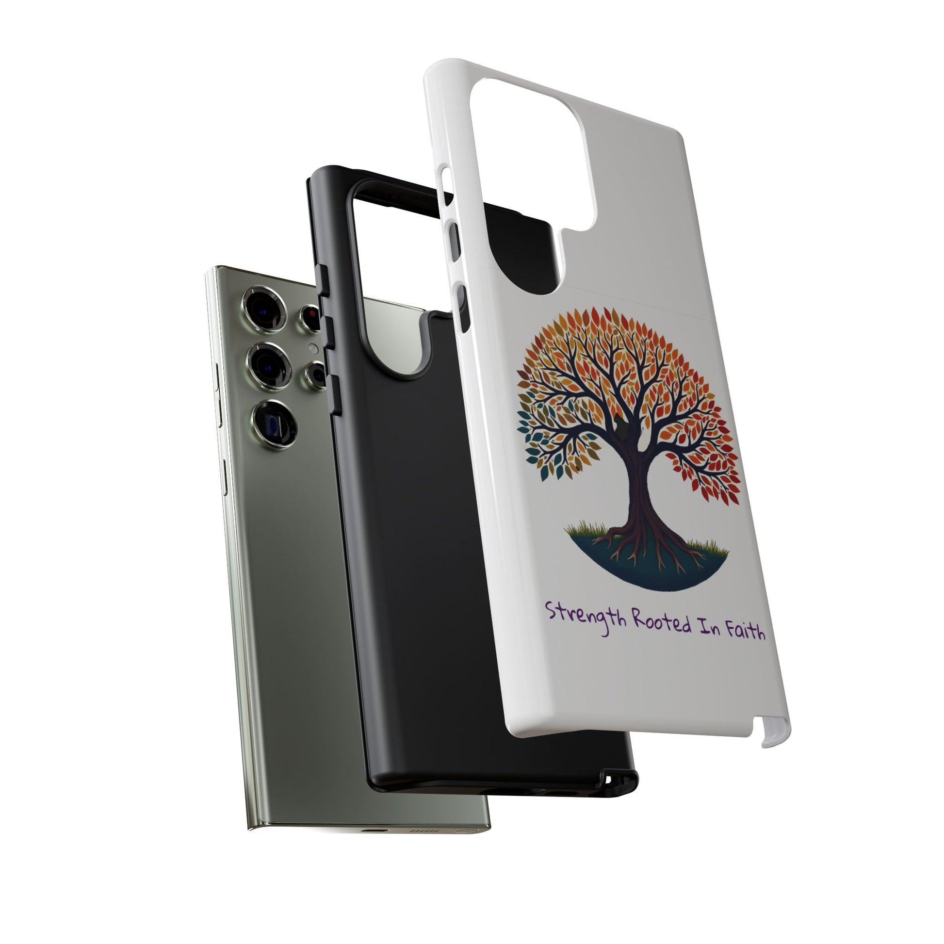 Phone Case — "Strength Rooted In Faith" Tree of Life Christian Phone Case - S & M Design Studios