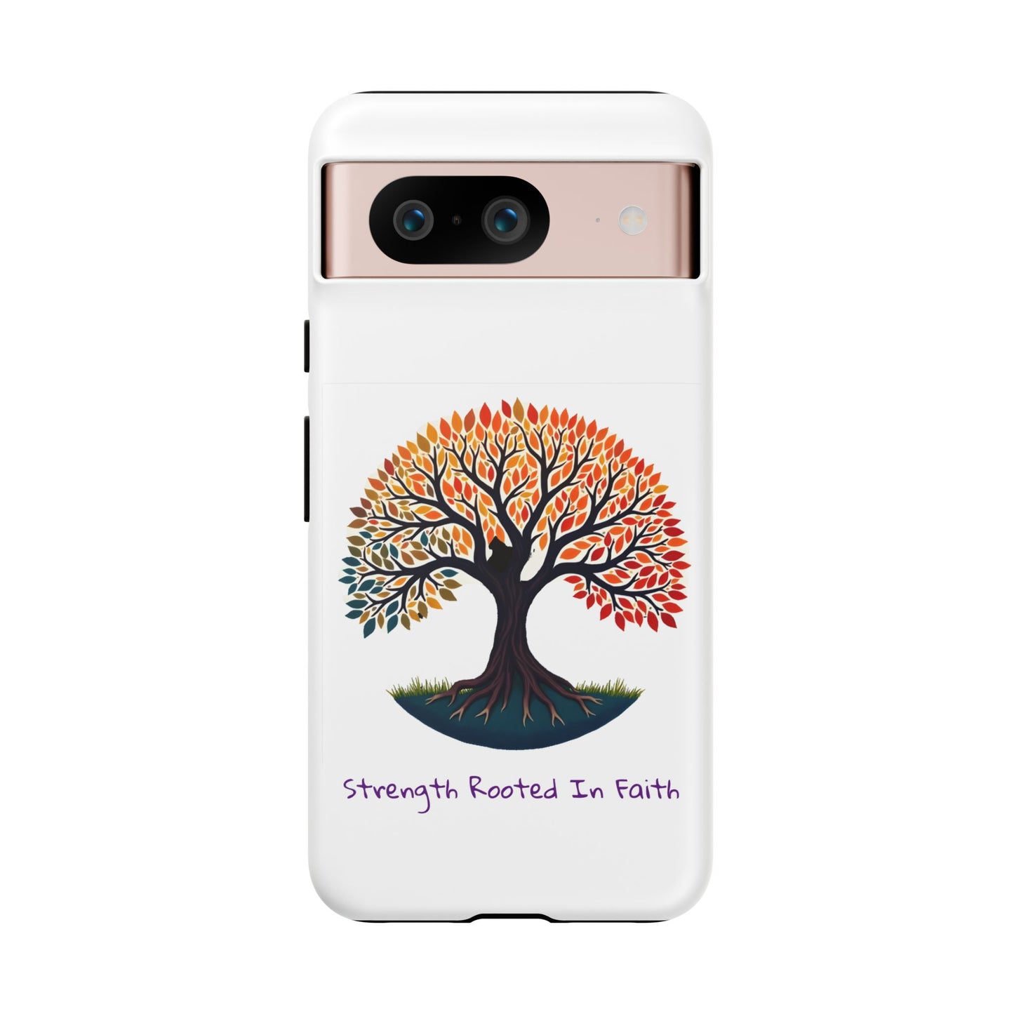 Phone Case — "Strength Rooted In Faith" Tree of Life Christian Phone Case - S & M Design Studios
