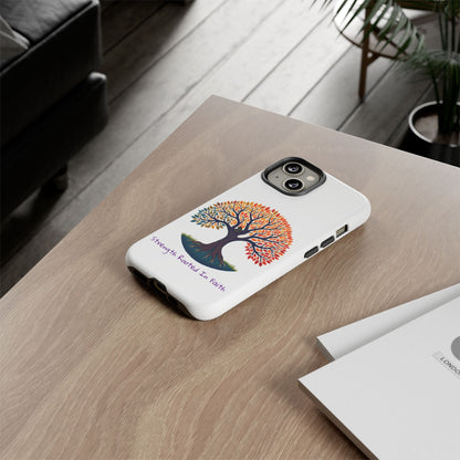 Phone Case — "Strength Rooted In Faith" Tree of Life Christian Phone Case - S & M Design Studios