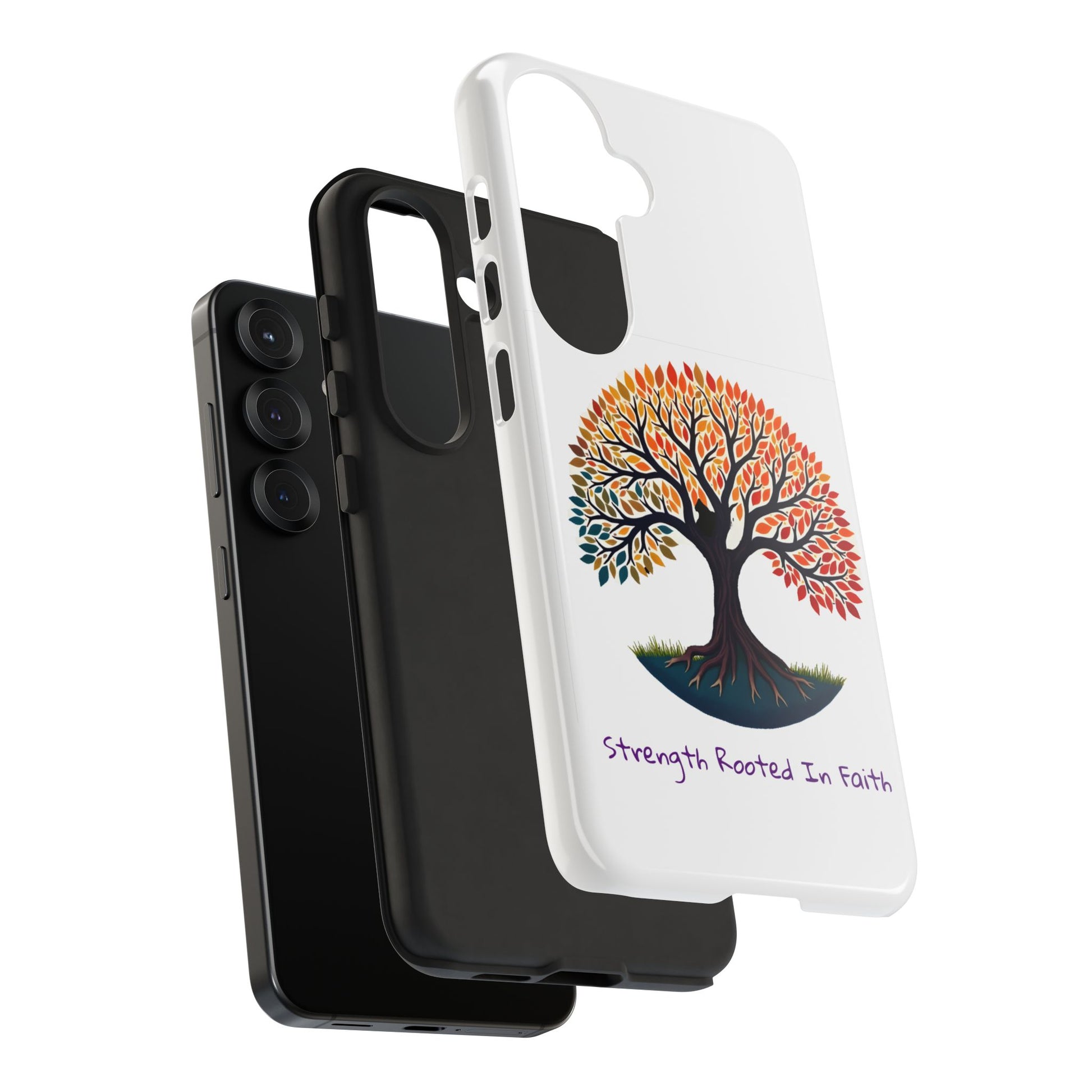 Phone Case — "Strength Rooted In Faith" Tree of Life Christian Phone Case - S & M Design Studios